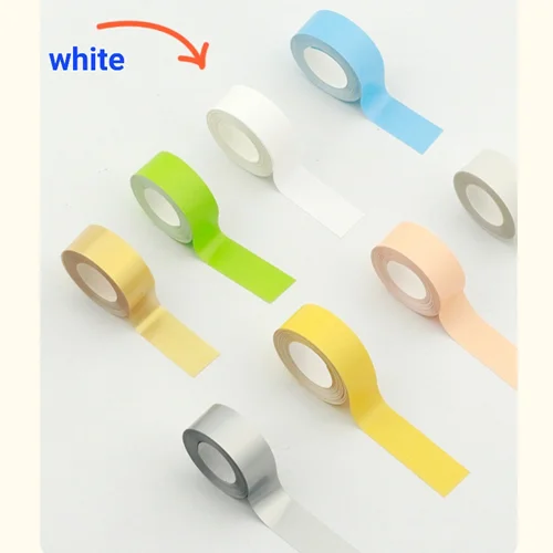 لیبل حرارتی دم موشی رنگ سفید مناسب برای پرینتر MarkLife P50