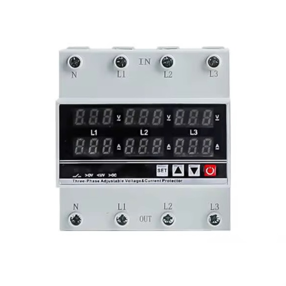 محافظ ولتاژ و جریان سه فاز 63A