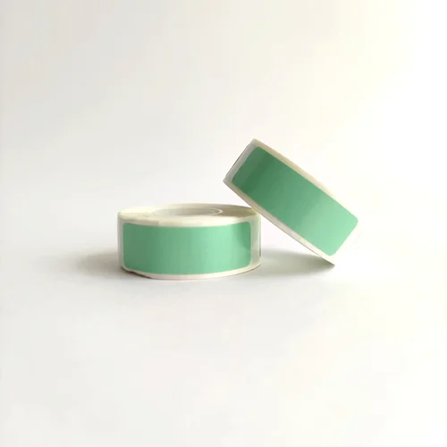 لیبل حرارتی ابعاد 12*40 میلیمتر رنگ سبز فیروزه ای مناسب برای پرینتر MarkLife P12